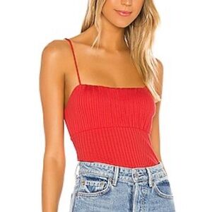 Lovers and Friends Mila Top in Red Orange